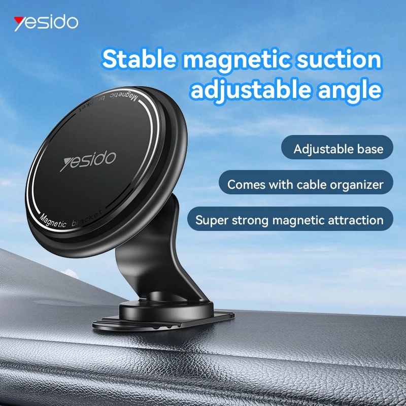 

ABS Magnetic Car Phone Mount - Secure and Convenient Dashboard Phone Holder with 360° Adjustable Magnet Head For Iphone 16 VIVO