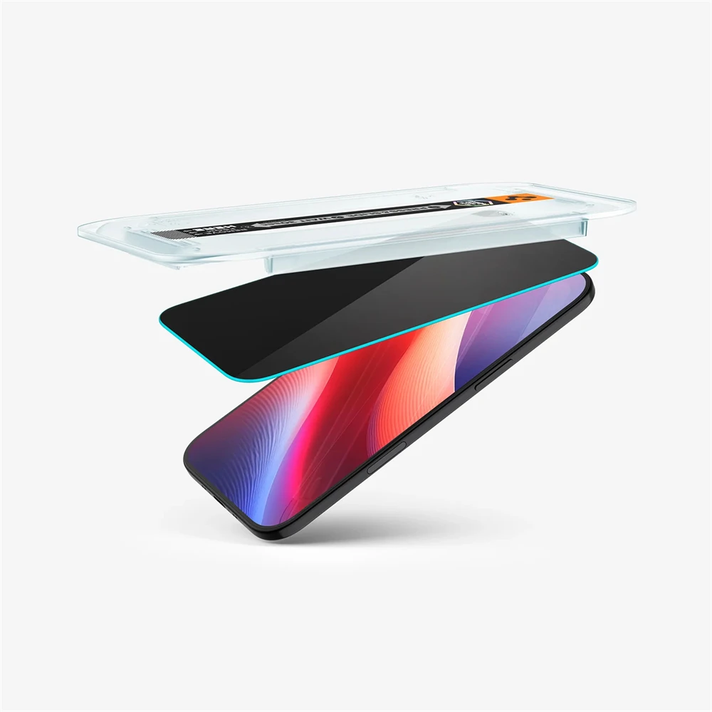 2 Stück Spigen Glas.tR EZ Fit Sensor-Schutzfolie für iPhone 18 17 Pro Max 16 15 14 Plus Air Panzerglas Sichtschutzfolie – Detail 4