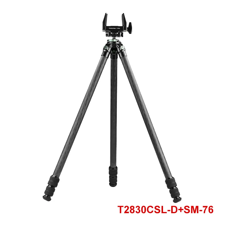 SUNWAYFOTO T2830CSL-serie 65'' koolstofvezelstatief met 30 mm kogelkop, 3 secties