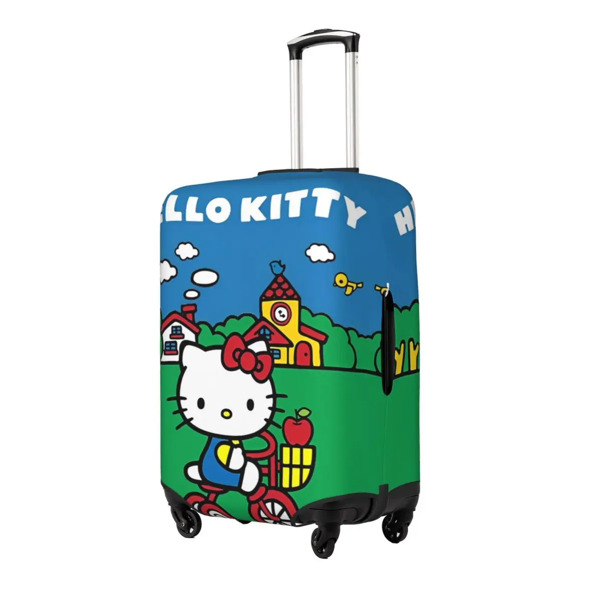 Hello Kitty Luggage Covers For Suitcases Cartoon Travel Suitcase Cover Protector Fit 18-32 Inch Luggage