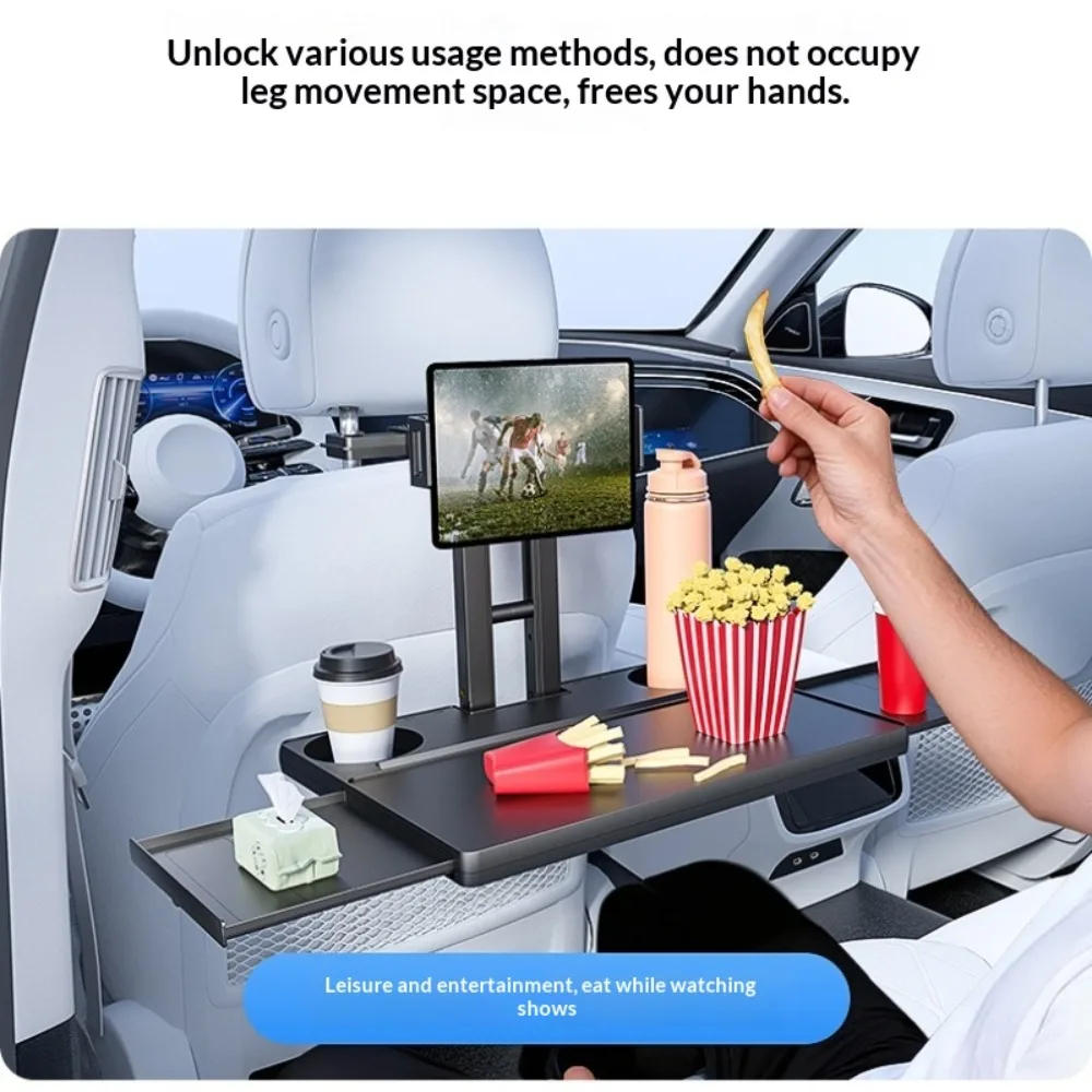 Car Rear Seat Foldable Tray Table Multifunctional Laptop Desk for Eating Writing Travel Camping Road Trip Auto Interior