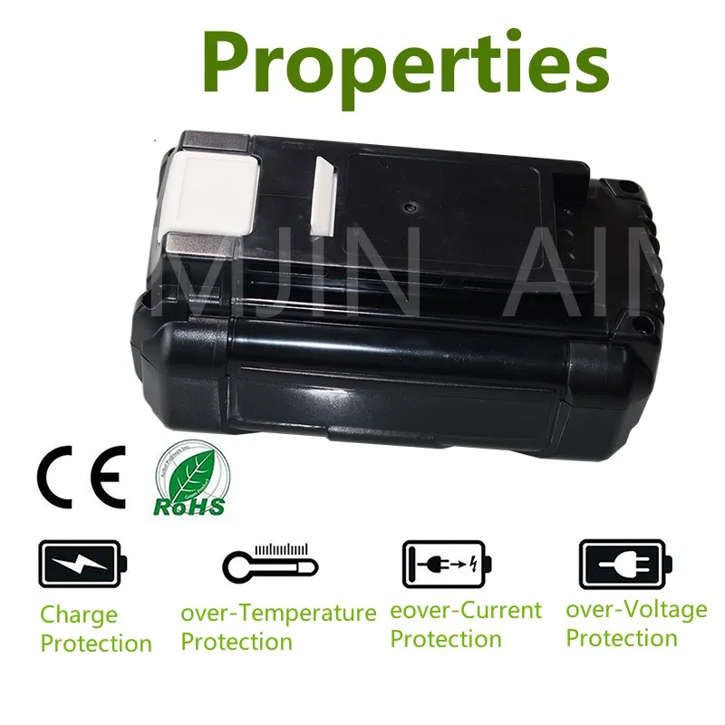 40V 10.0Ah Li-Ion Rechargeable For Ryobi RY40502 RY40200 40 V Cordless Power Tools Battery OP4050 OP4026 OP40401