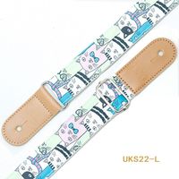 Cotton Guitar Strap Adjustable Strap Printed Electric Guitar Belts Colorful Universal Guitar Shoulder Belt Folk Electric Guitar