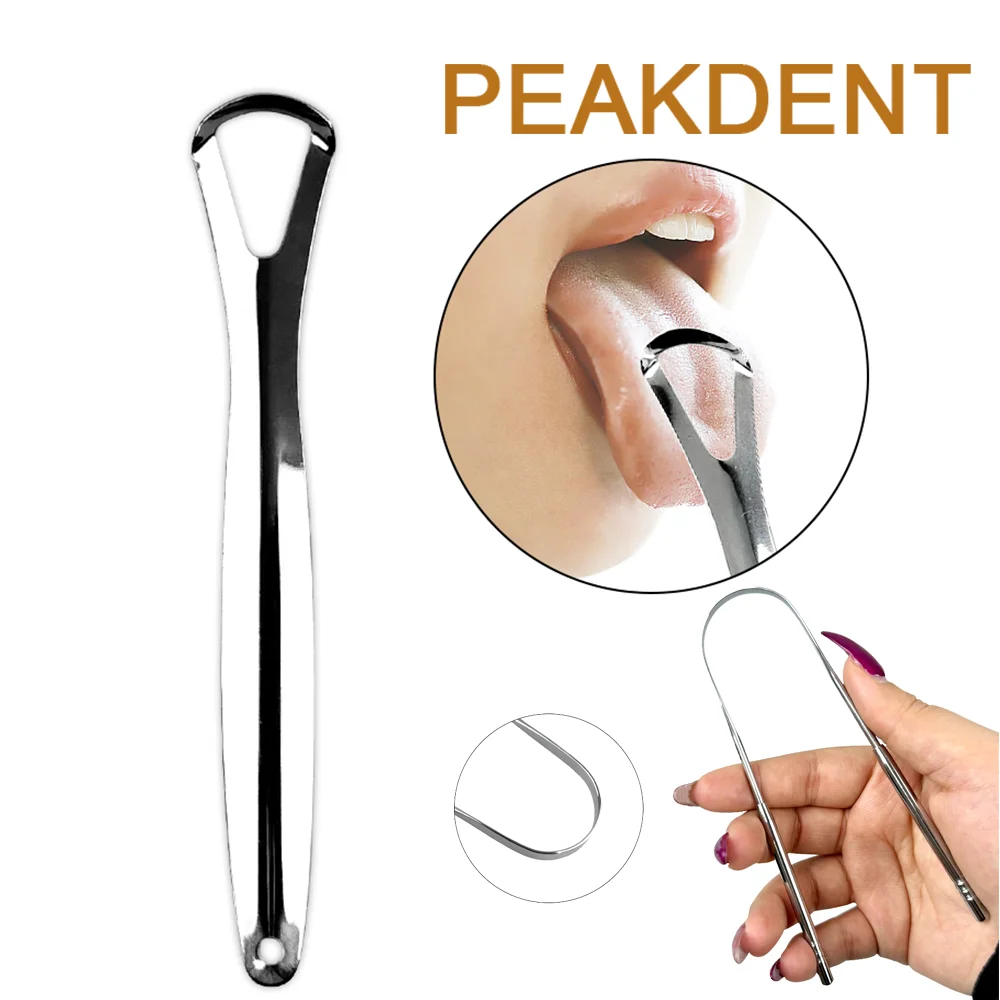 

1 Set Stainless Steel U-shaped Tongue Scraper Tongue Coating Cleaner For Adults Fresh Breath Oral Hygiene Care Tools