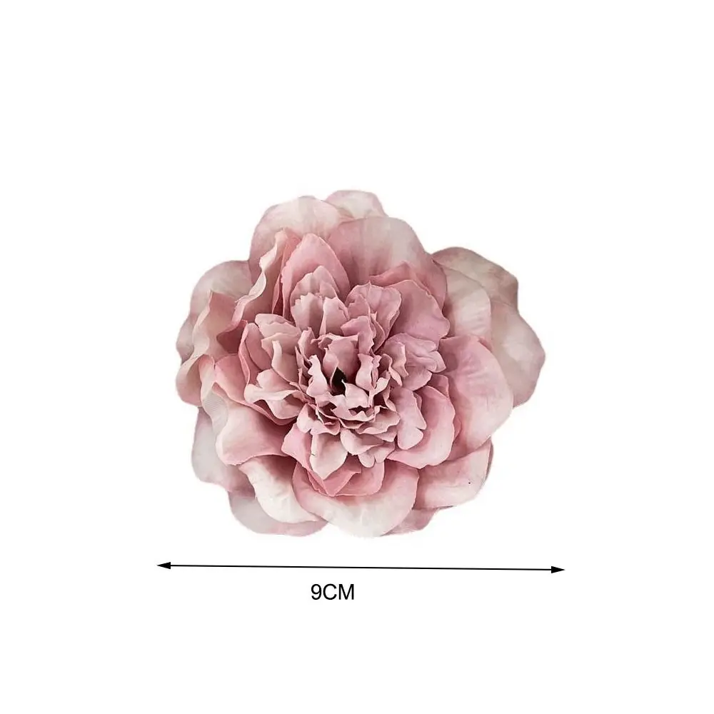 Bohemia Flower Hair Clip para mulheres flor de peônia presilhas de rabo de cavalo grampo de cabelo grande cocar acessórios para primavera verão