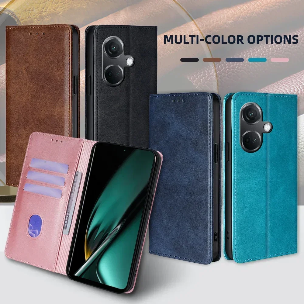 Gefenis Card Slots Leather Case For Oneplus Nord CE 3 2 Lite 2T N30 N20 SE N300 N200 Magnetic Wallet Case Flip Cover Fundas