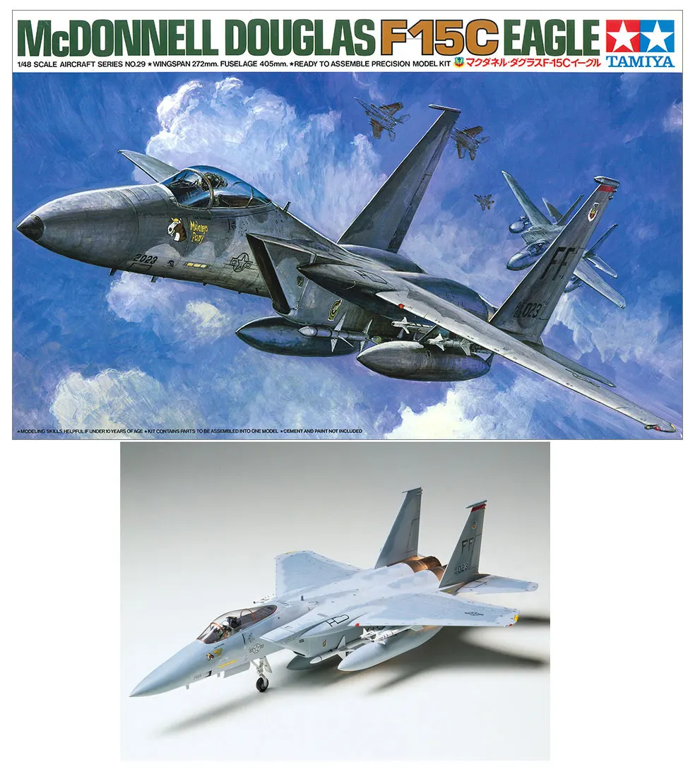 

TAMIYA toys model Aircraft building Model Kit 61029 1/48 scale mcdonnell douglas f-15c Eagle fighter jet