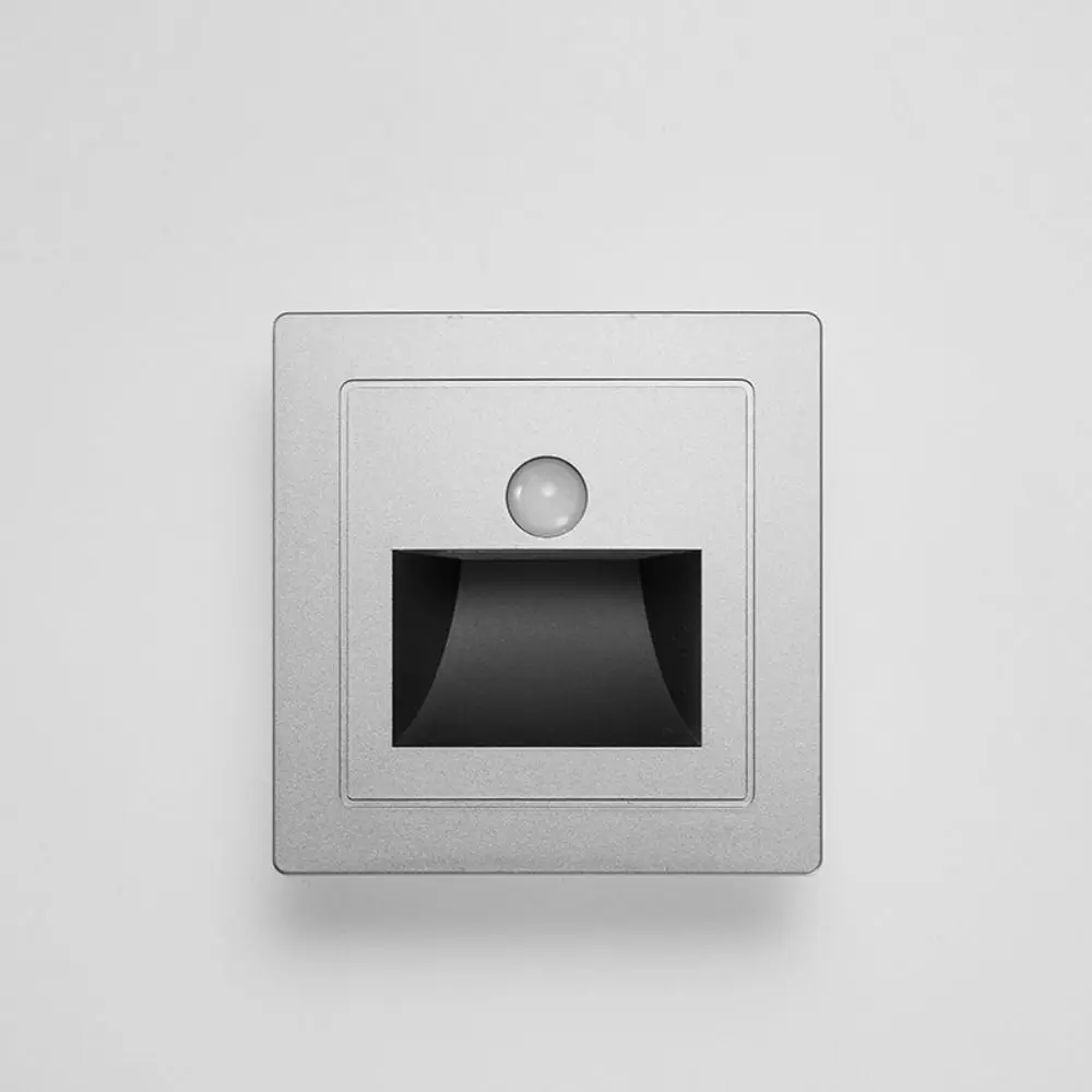 2 Pcs Stair Case Light Recessed Led Wall Lamp Step Lamp Corridor Lighting PIR Motion Sensor Wall Lighting Night Light