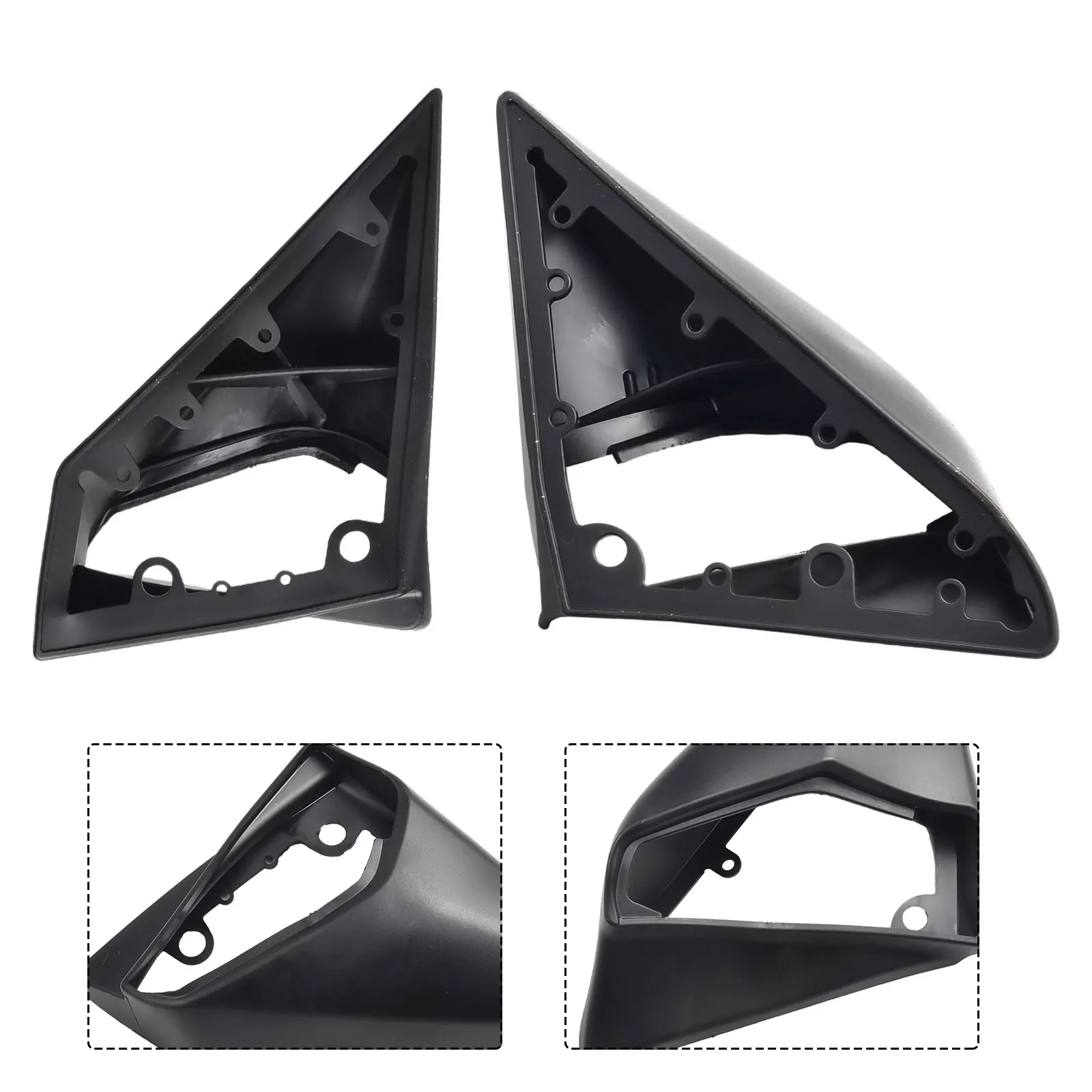 For Mercedes E-Class W124 For Mercedes S124 Estate A1248100879 Mirror Rubber Seals Exterior Rubber Vehicle Black 2x