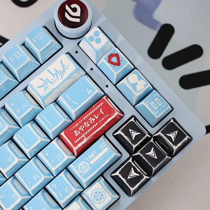 Copritasti per tastiera meccanica tema anime cartone animato manga sublimazione a caldo materiale PBT copritasti magnetici EVA01 EVA02 EVA