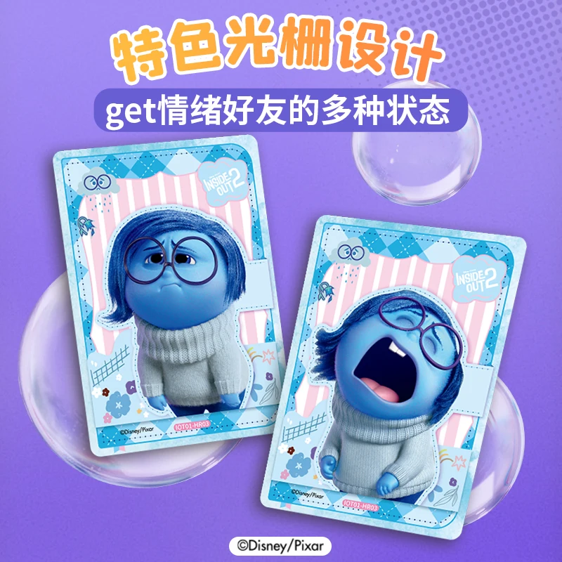 Card Fun Disney Inside Out Card Joy Anger Digust Fear Sadness Birthday Music Cartoon Collectible Emotion Cards Children Toy Gift