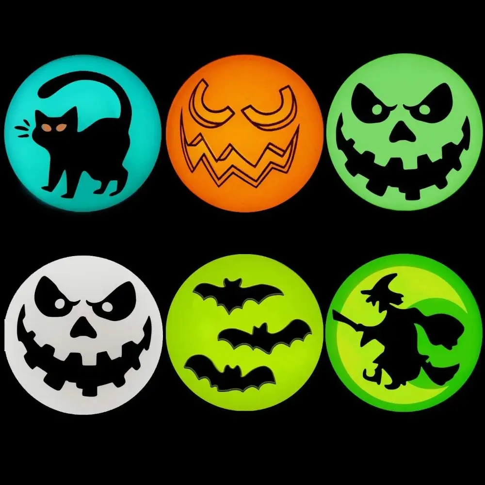 10 pz/set Glow-in-the-Dark Halloween Palline Rimbalzanti Palline Oculari Elastici Spaventoso Bulbo Oculare Rimbalzante 32mm Divertimento Luminoso Palline Rimbalzanti Per Bambini