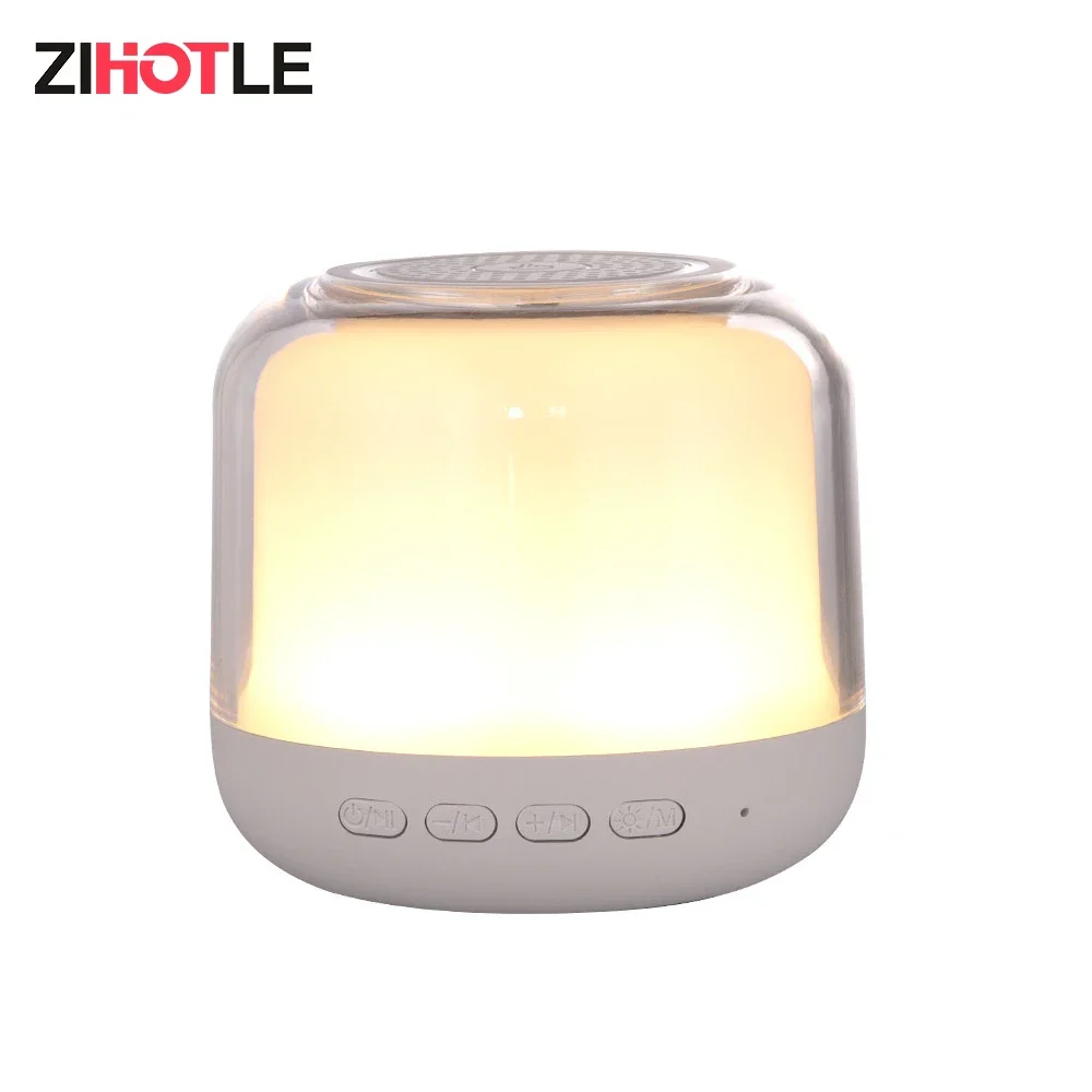 ZIHOTLE Wireless Bluetooth Speaker Portable Outdoor Home Stereo Subwoofer Sound Box LED Color Breathing Light Loudspeaker