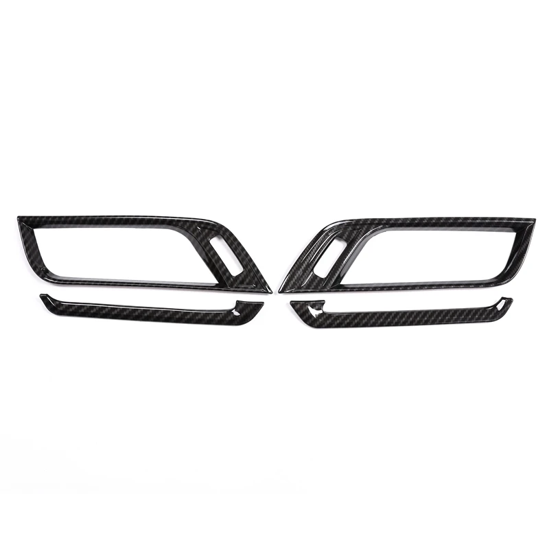 НОВОЕ углеродное волокно для Bmw X1 F48 2016-2018, автомобильная АБС-пластик, хромированная боковая накладка на вентиляционное отверстие для кондиционера для Bmw X2 F47 2018 4 шт.