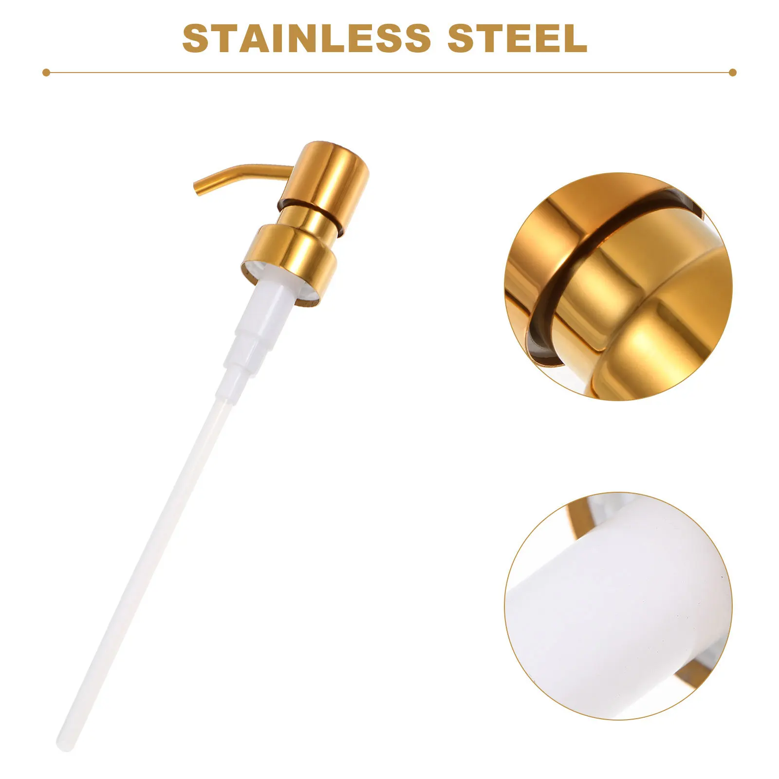 2개입 전기도금 비누 로션 병 펌프 헤드 교체용 화장품 병 펌프 액세서리 손 세정제용