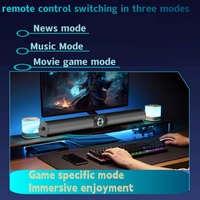 BS-55 100W TV Sound Bar HIFI Bluetooth Speaker BT5.3 Home Theater Outdoor Remote Control Gaming with FM Radio caixa de som