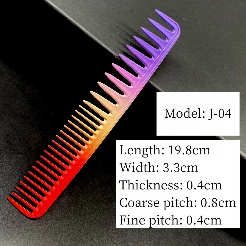 Haarschnitt Kamm profession elle Friseursalon Friseur Kämme Graffiti Muster doppelseitige Haar bürste Friseur Styling-Tools y0702 – Detail 12