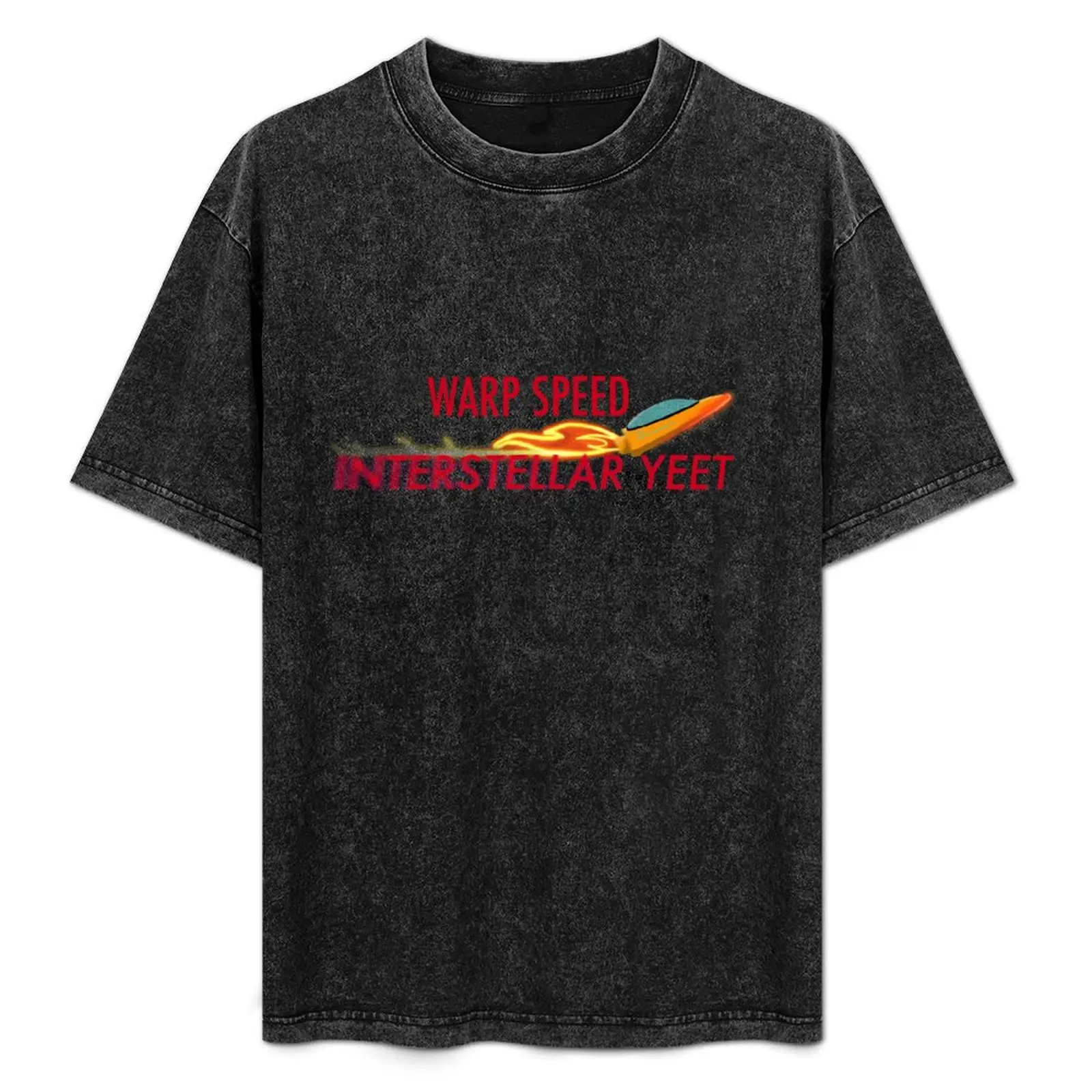 Warp Speed: Interstellar Yeet T-Shirt Soft Basic Cotton Short Sleeve Tee