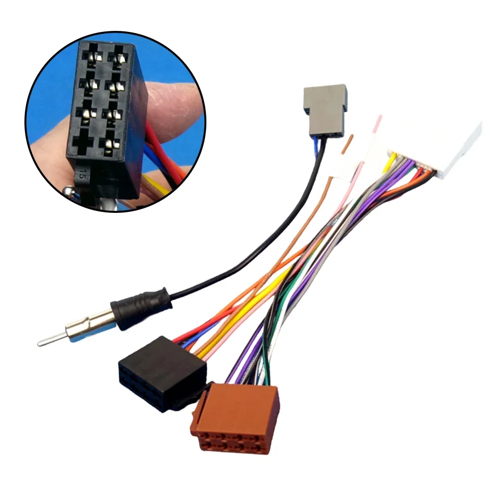 20 Pin ISO Car Radio Wiring Harness Adapter Cable Compatible With For Nissan Qashqai J10 Xterra Navara Rogue Versa