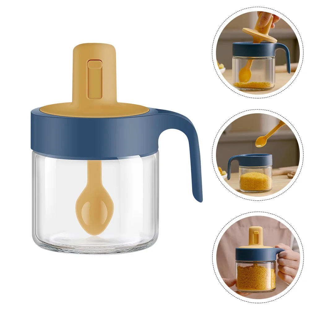 

Telescopic Salt Jar Seasoning Bottle Kitchen Spice Container Sugar Dispenser Easy Refill High Temperature Resistant