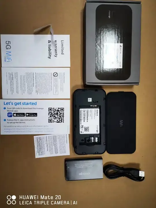 جديد وأصلي Inseego M3100 Mi Fi X Pro 5G UW نقطة اتصال متنقلة SDX65 5G مودم LTE-Advanced Cat22 Wi-Fi 6 2.5 Gbps MmWave 5G موبايل