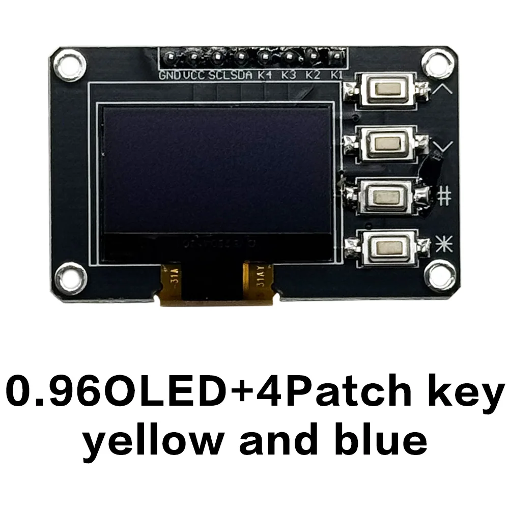 TFT OLED Module EC11 Rotary Encoder IIC Interface LCD Screen 0.96-inch 1.3-inch 1.8-inch 2.4-inch White/Blue Button Options