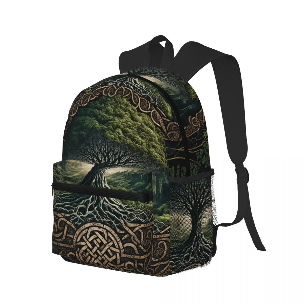 

Yggdrasil Tree Of Life Celtic Student Backpack School Bag Hiking Travel Daypack for Boys Girls Bookbag Shoulder Bags