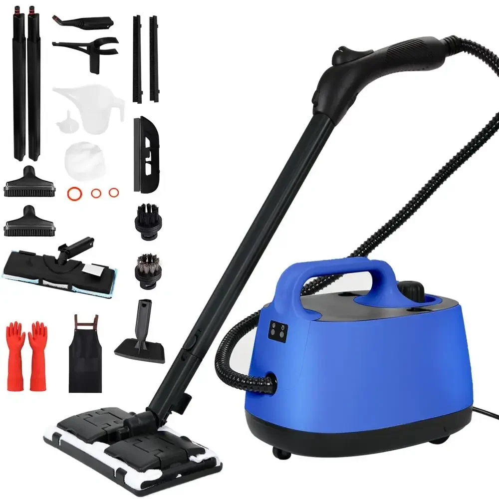 High Pressure Electric Steam Cleaner Multi-Purpose Rolling Machine Carpet Upholstery Floor Car Deep Cleaning with Accessories