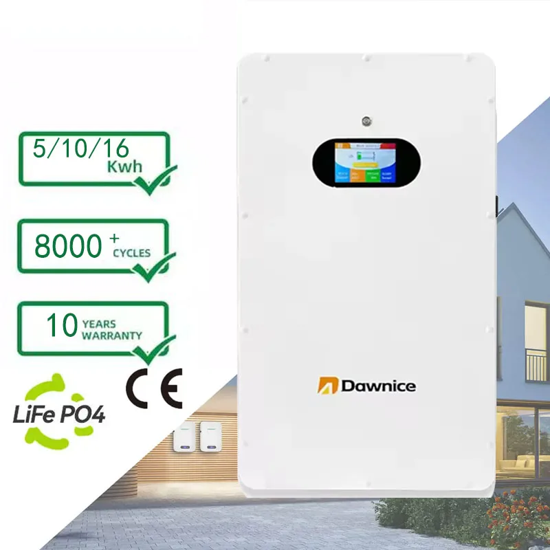 Batería de litio para uso doméstico, batería de pared Solar de litio de 48v, 200ah, 10kwh, 15kwh, 51,2 v, batería de pared Lifepo4