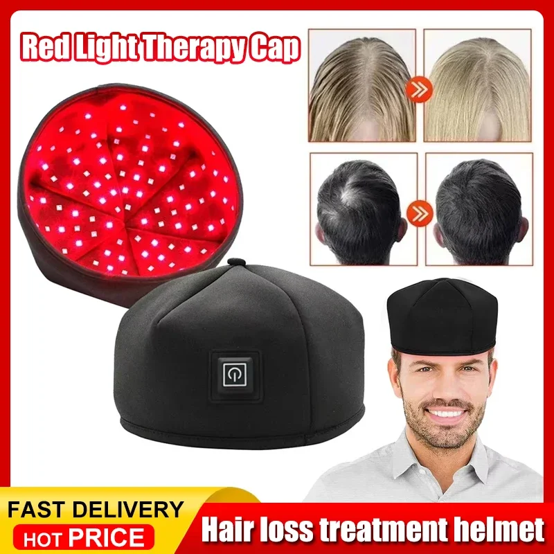 

2025 New Red Light Therapy Cap Laser 660nm 830nm Red Near Infrared Hair Regrowth Hat Hair Loss Treatment Helmet Scalp Massager