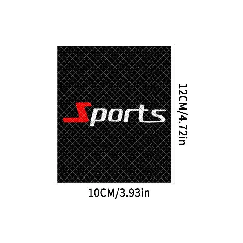 2Pcs 2D Flat Sports Letter Handlebar Vinyl Sticker, Waterproof Decal for Motorcycle Bike Handlebar Decor, Holiday Gift