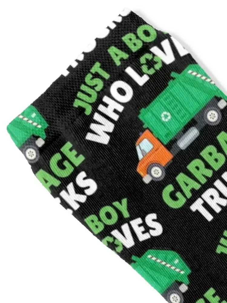 Just a boy who loves garbage trucks Socks valentine gift ideas anti slip football Men's Socks Women's