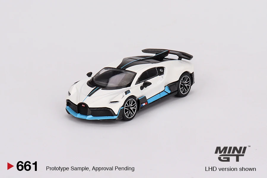 

MINIGT 64 Bugatti Divo White MGT00661-CH Car Diecast Vehicle Model Toy