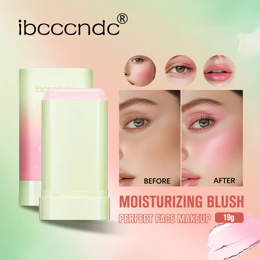 Eraser Blush Stick Tinted Moisturizing High Pigmented For Cheeks Eyes Lips Natural Finish Cream Blusher Makeup Korean Cosmetics