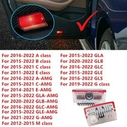 For Mercedes Benz E GLC GLA GLB E GLB GLE C A Class W177 W205 W212 W213 X253 X156 W166 X247 X166 Car Door Led Light Logo Styling