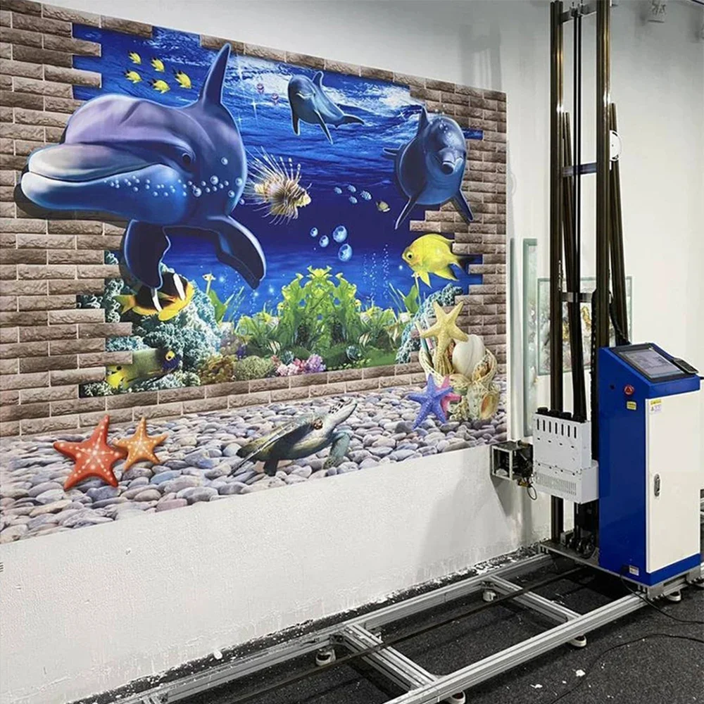 Industrial grade 5D 3D mural ,wall painting machine,fully automatic wall spray painting machine,3D wall painting machine