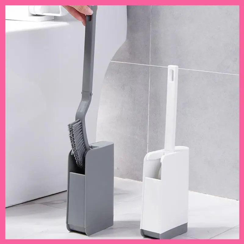 

CMHI-Набор щеток для унитаза и держателей, набор щеток для чистки унитаза в ванной комнате, набор бытовых щеток для чистки, с противоскользящей ручкой
