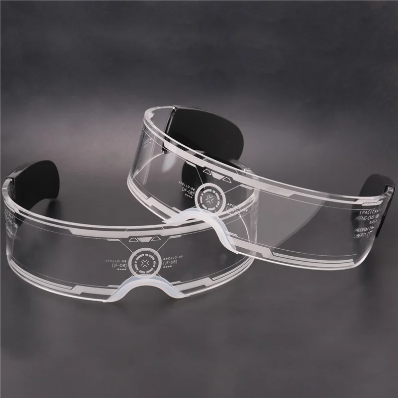 

ABLA-1 Set LED Light Up Glasses Bar KTV Party Christmas Halloween Decoration Goggles Holiday Props