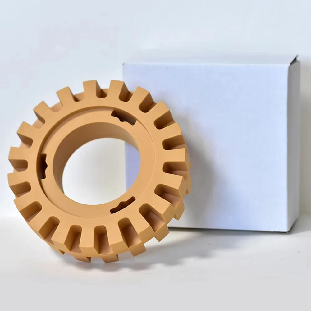 4-Inch Rubber Car Eraser Wheel Removal Car Glue Adhesive Decal Sticker Quick Removal Tool Yellow Sticker Body