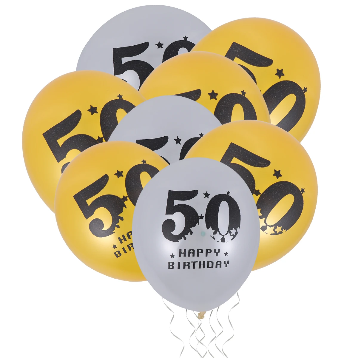

40 Pcs Birthday Balloons Party Decoration 20 Golden 20 Transparent Latex Celebrations Photoshoot Arrangements