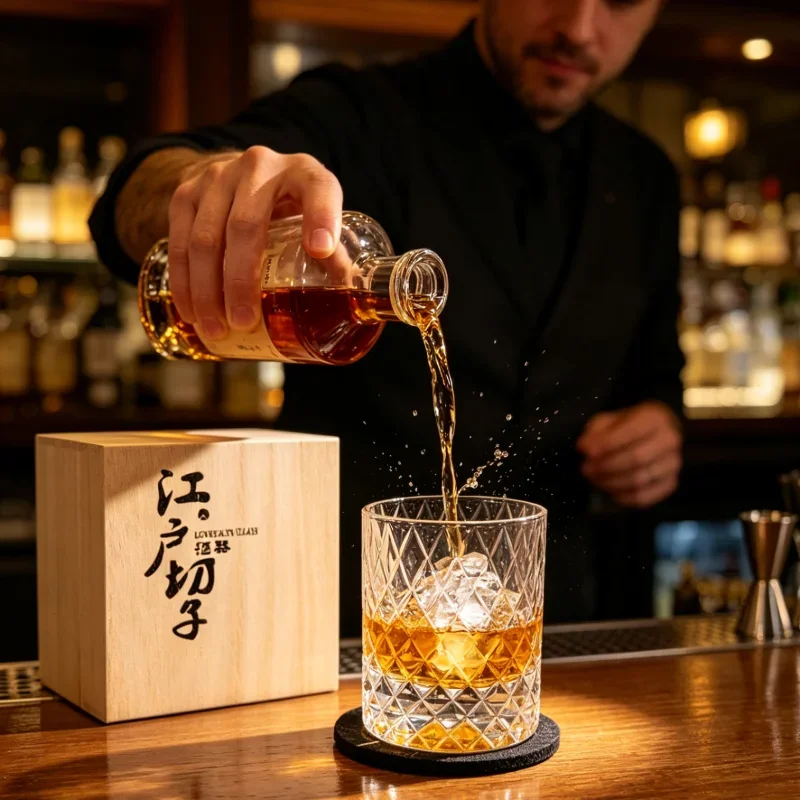 Geometric Art Brandy Rock Tumbler Whisky Cup Niche Prismatic Grid Symmetrical Wine Glasses Gothic Cocktail Drink Juice Beer Mug