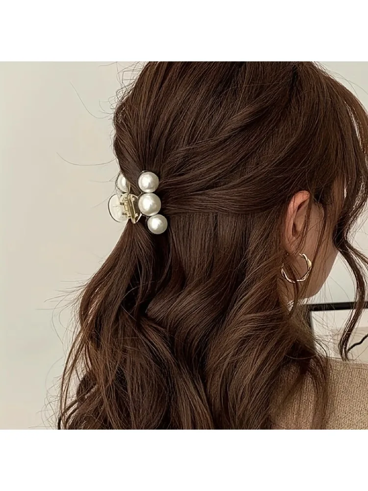 Pinces à cheveux en perles pour femmes, pinces à cheveux pour cheveux épais et fins, accessoires de cheveux à la mode, outils de coiffure, 1 piÚce