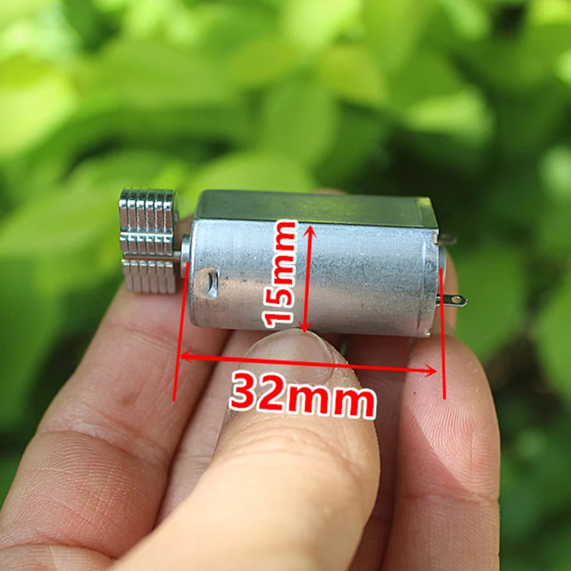 DC 3V 3.7V Mini 180 Electric Motor Shake Eccentric Wheel Vibrator for DIY Toy Model Massager Animal Feeder