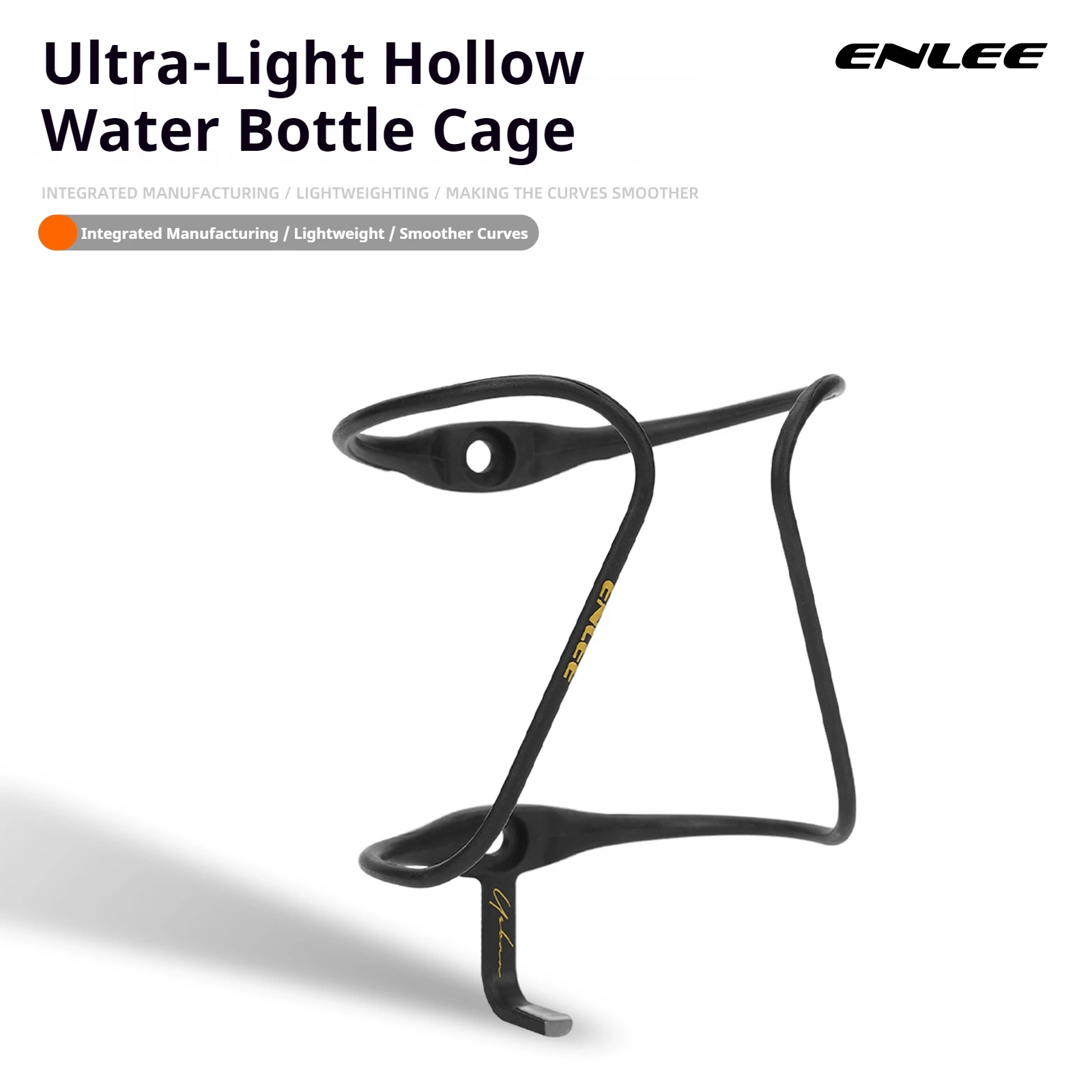 ENLEE Ultraleichter Flaschenhalter aus Carbonfaser 9g für Rennrad und Mountainbike Fahrrad-Getränkehalter