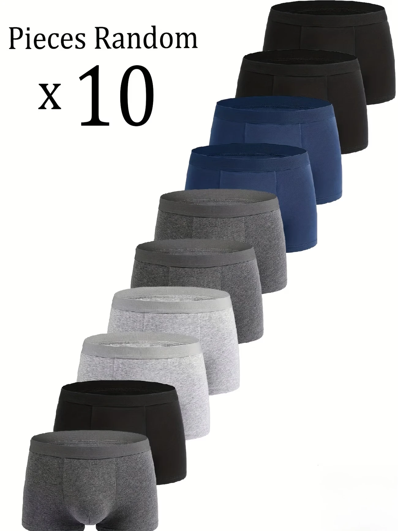 10pcs Men's Four Cornered Pants Moisture Absorbing Breathable Soft Men's Boxing Pants Youth Sports and Leisure Affordable Price
