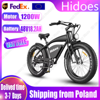 IE-B3 Electric Bicycle 1200W Powerful Brushless Motor 48V18.2AH  Battery E-bike 26*4.0 in Fat Tire Snow Motorcycle Electric Bike