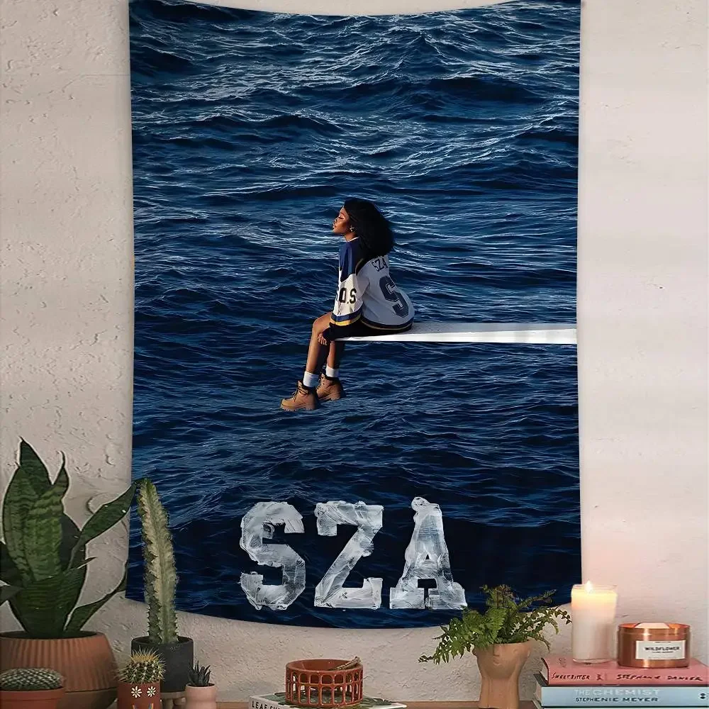 Star Singer S-Sza Diagramm Wandteppich für Wohnzimmer Home Dorm Decor Art Home Decor