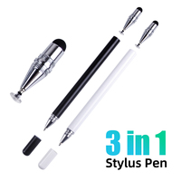 3 in 1 Universal Stylus Pen For Mobile Tablet For iphone ipad Drawing Tablet Capacitive Touch Screen Pencil For Android Huawei