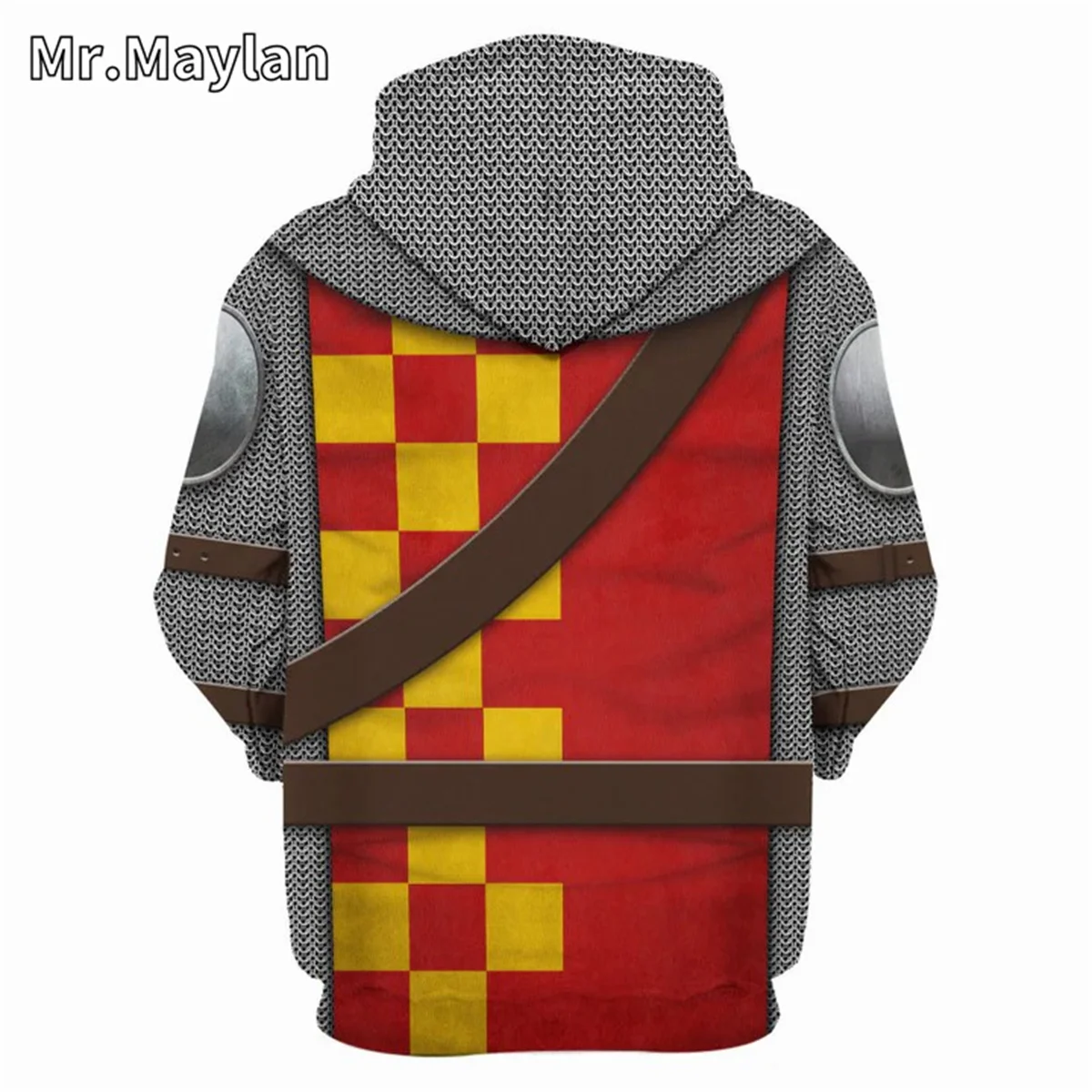 Medieval Knights Armor Cosplay Costume 3D Print Unisex Hoodie Men Sweatshirt Streetwear Zip Pullover Casual Jacket Tracksuits-08