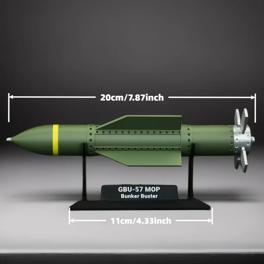 GBU-57 Gigantisches Bodenbohrer-Missil-Modell, Militärisches Nicht-Funktionales Ausstellungsstück, Desktop-Dekoration – Detail 1